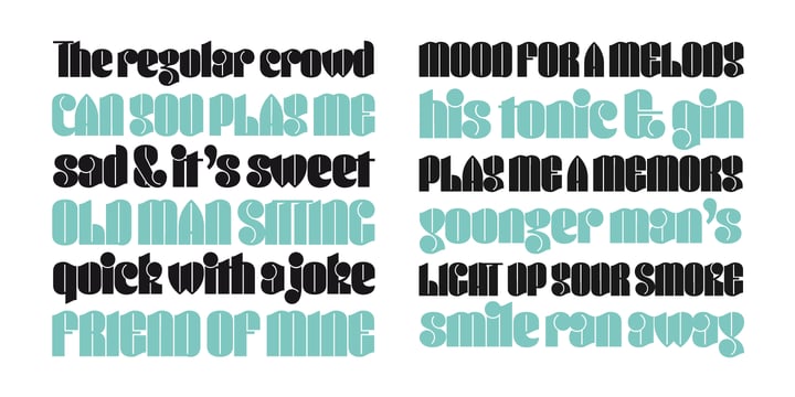 Conica Font Poster 9