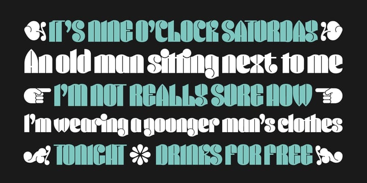 Conica Font Poster 7