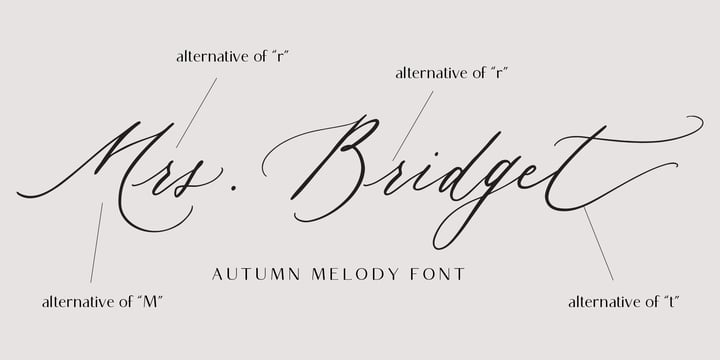 Autumn Melody Font Poster 3