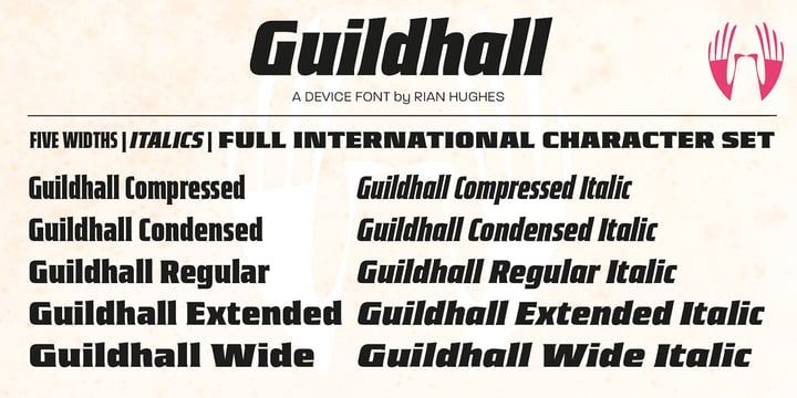 Guildhall Font Poster 6