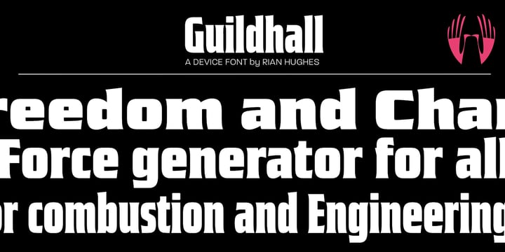 Guildhall Font Poster 1