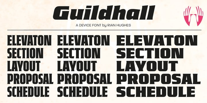 Guildhall Font Poster 7
