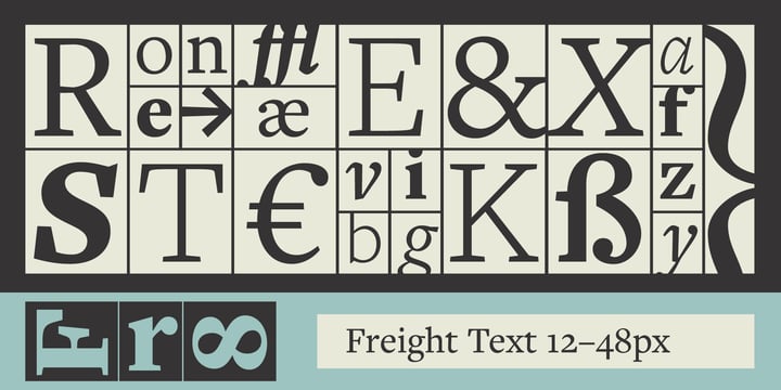 Freight Text Pro Font Poster 1