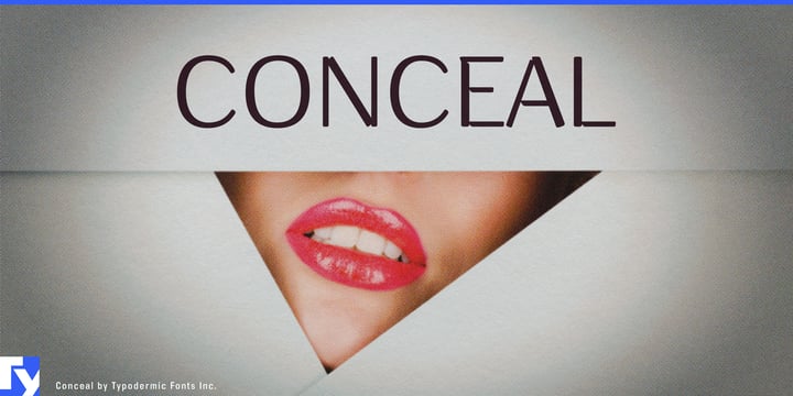 Conceal Font Poster 1