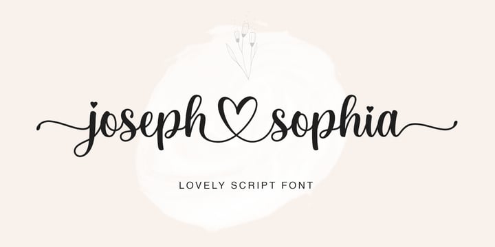 Joseph Sophia Font Poster 1