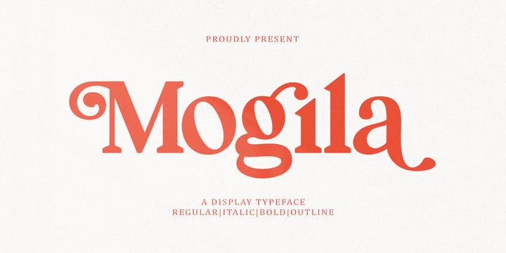 Mogila Display Font Poster 1