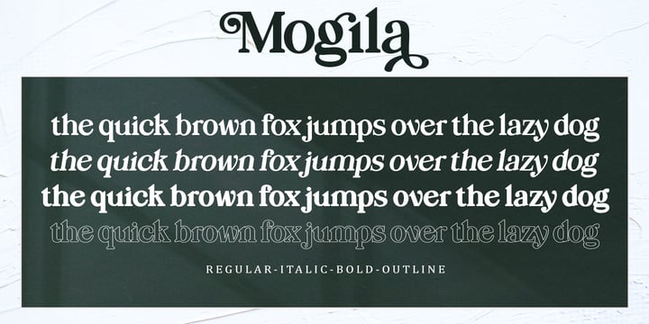 Mogila Display Font Poster 8