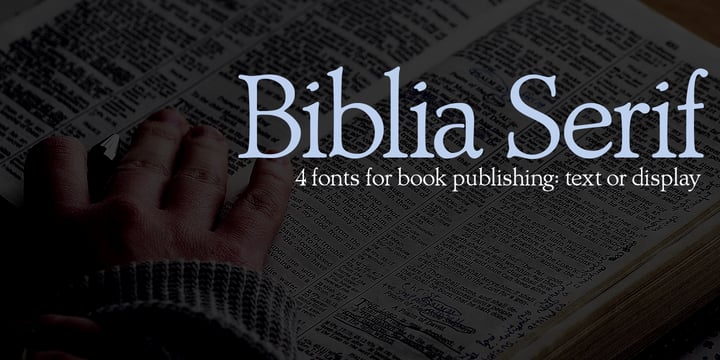 Biblia Serif Font Poster 1