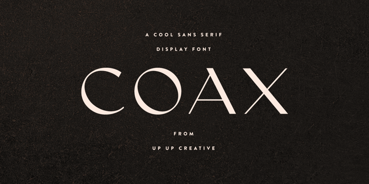 Coax Font Poster 1