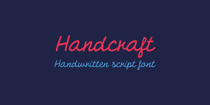 Handcraft Font Poster 5