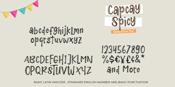 Capcay Spicy Font Poster 4