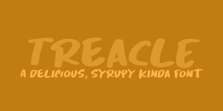 Treacle Font Poster 1