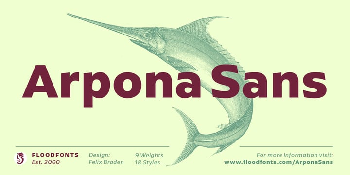 Arpona Sans Font Poster 1