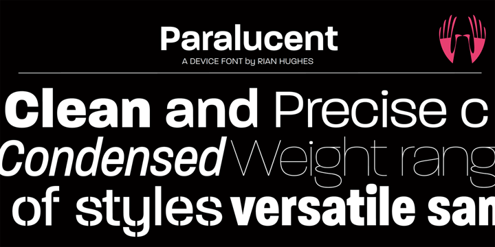 Paralucent Font Poster 2