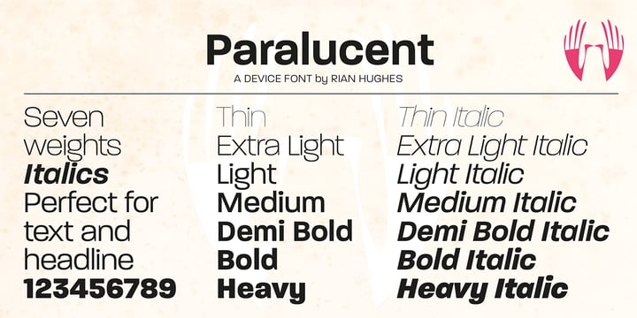 Paralucent Font Poster 11