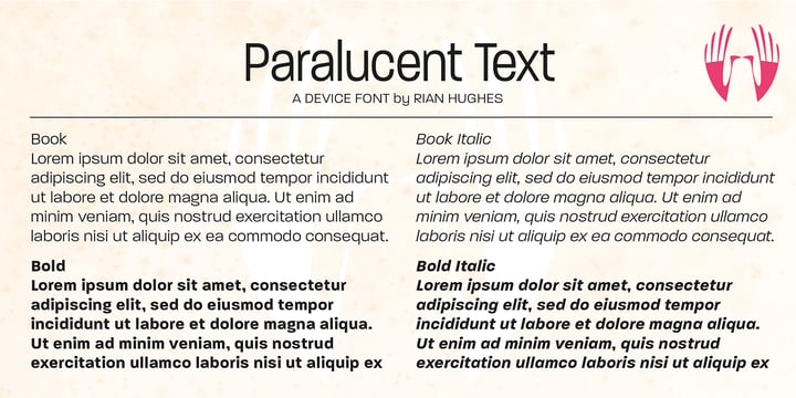 Paralucent Font Poster 14