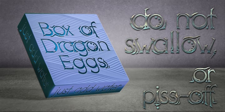 DT Dragon Quill Font Poster 1