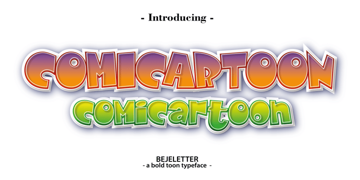 [yyjlsgklxj] Download Comicartoon Fonts Family From Bejeletter