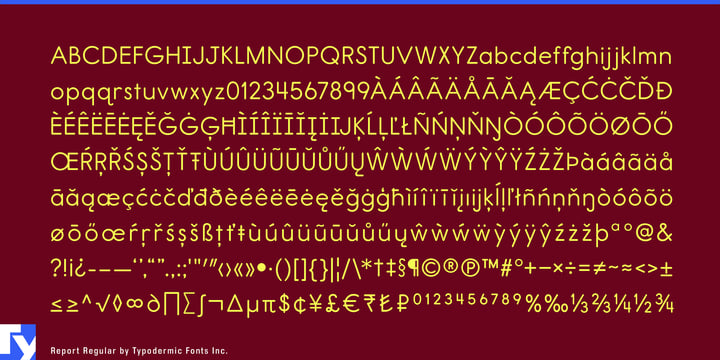 Report Font | Webfont & Desktop | MyFonts