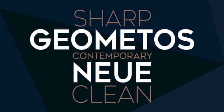 Geometos Neue Font Poster 1