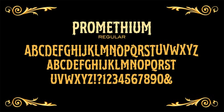 Promethium Font Poster 2