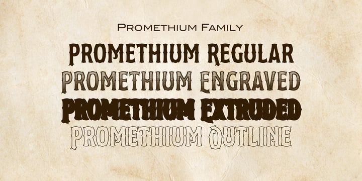 Promethium Font Poster 3