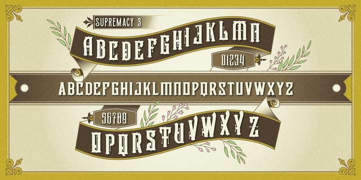 Victorian Supremacy Font Poster 8