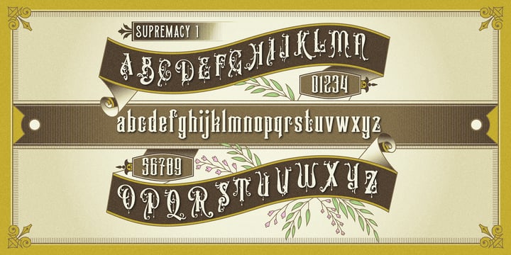 Victorian Supremacy Font Poster 2