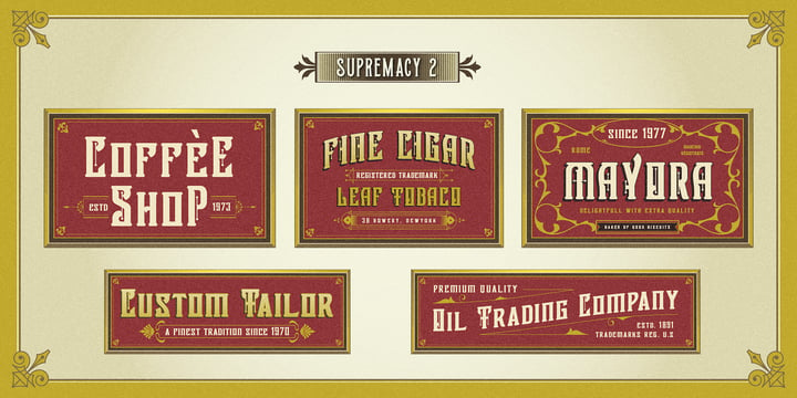 Victorian Supremacy Font Poster 6