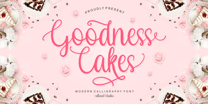 Goodness Cakes Font Poster 1