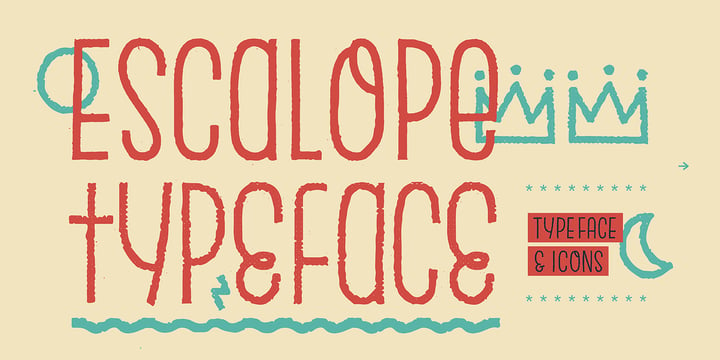 Escalope Font Poster 1