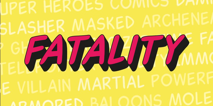 Fatality Font Poster 6
