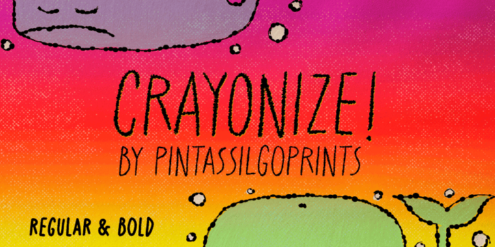 Crayonize Font Poster 1