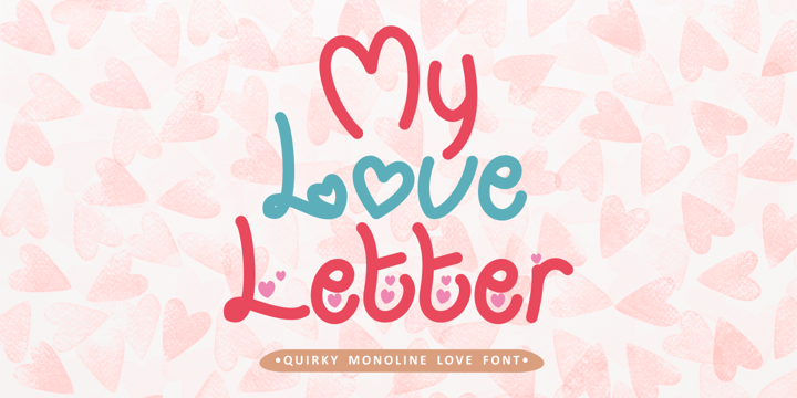 My Love Letter Font Poster 1