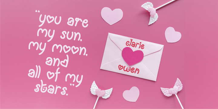 My Love Letter Font Poster 8