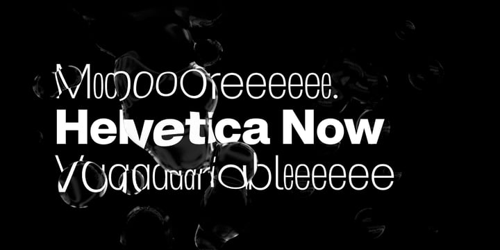 Helvetica Now Variable Font Poster 1