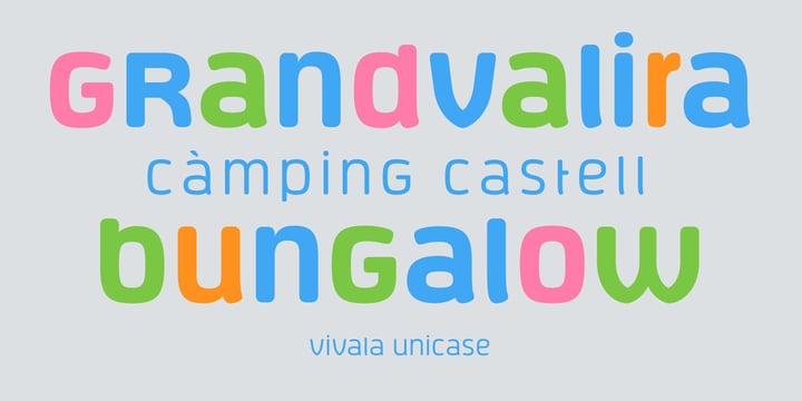 Vivala Unicase Font Poster 6