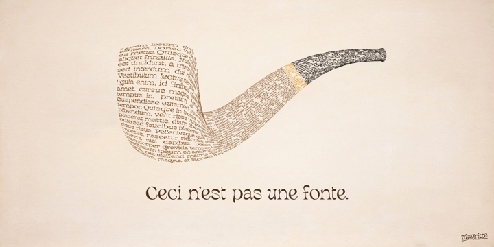 Magritte Font Poster 9