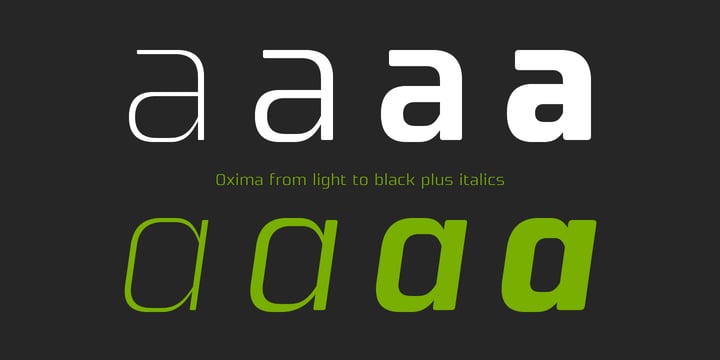 Oxima Font Poster 2
