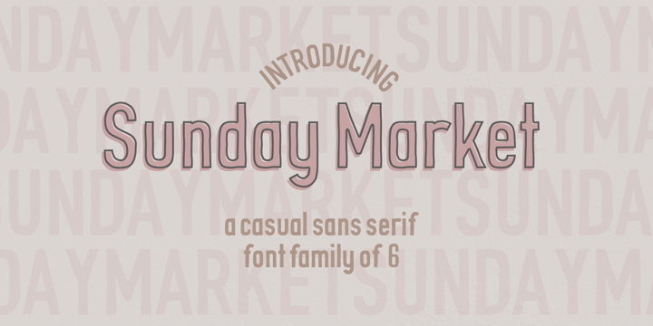 Sunday Market Font Poster 1