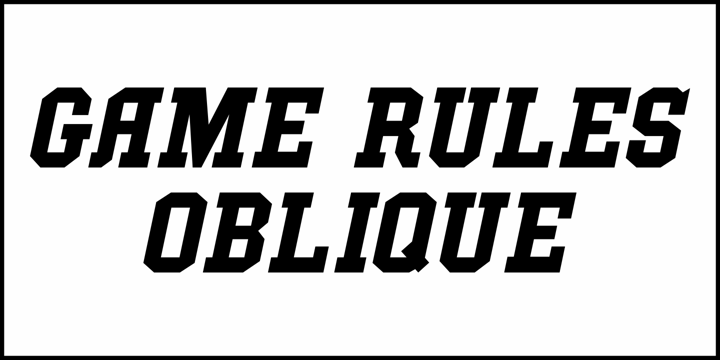 Game Rules JNL Font Poster 4