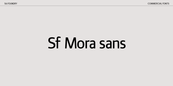 Sf Mora Sans Font Poster 1