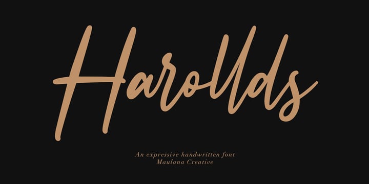 [yuxaxtxirt] Download Harollds Fonts Family From Maulana Creative