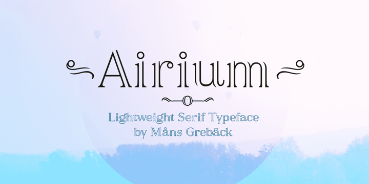Airium Font Poster 1