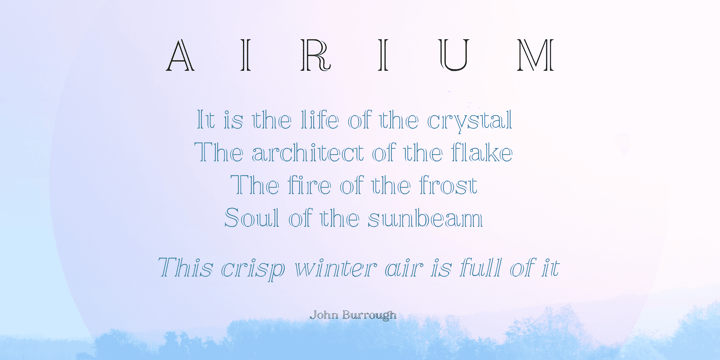 Airium Font Poster 2