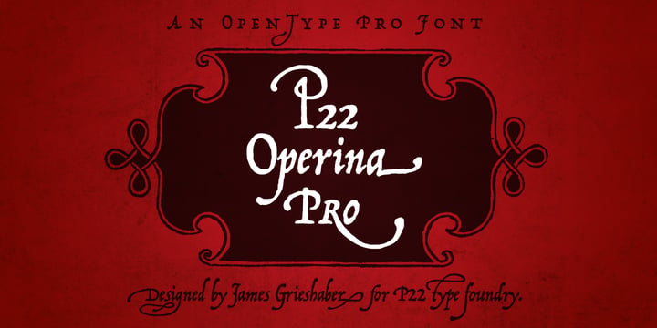 P22 Operina Font Poster 1