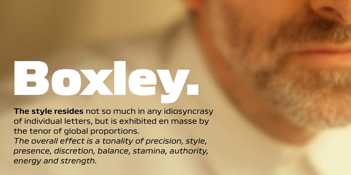 Boxley Font Poster 1