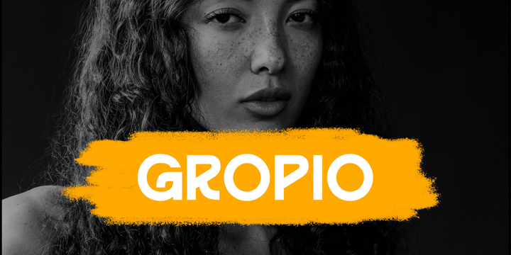 Gropio Typeface Font Poster 1