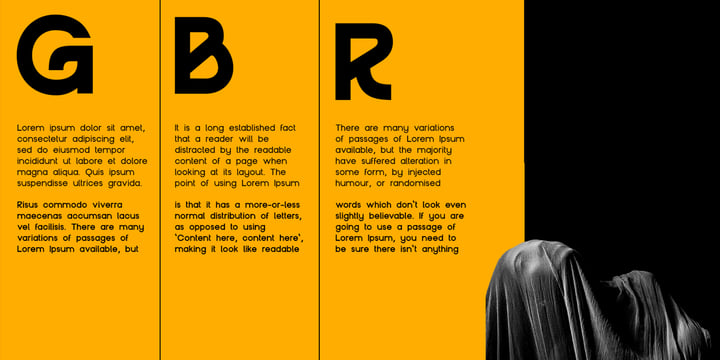 Gropio Typeface Font Poster 5