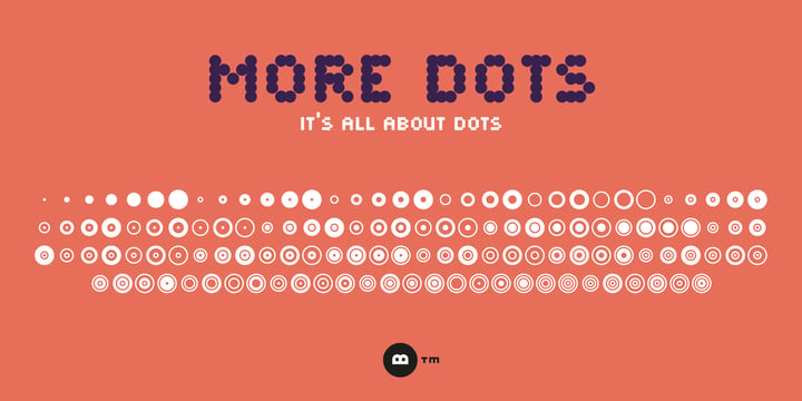 More Dots Font Poster 1